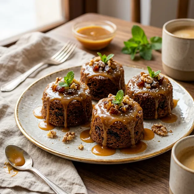 Bizcocho de dátiles al caramelo