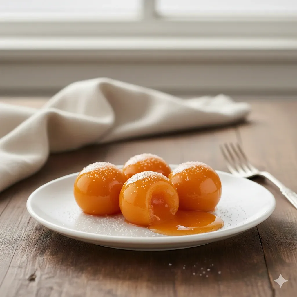 Bombones líquidos de melocotón con stevia del Mediterráneo