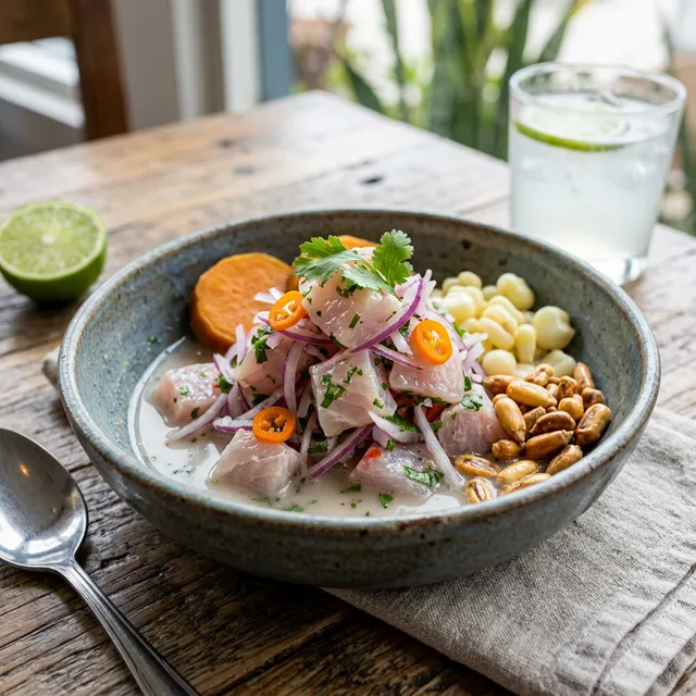 Ceviche de corvina