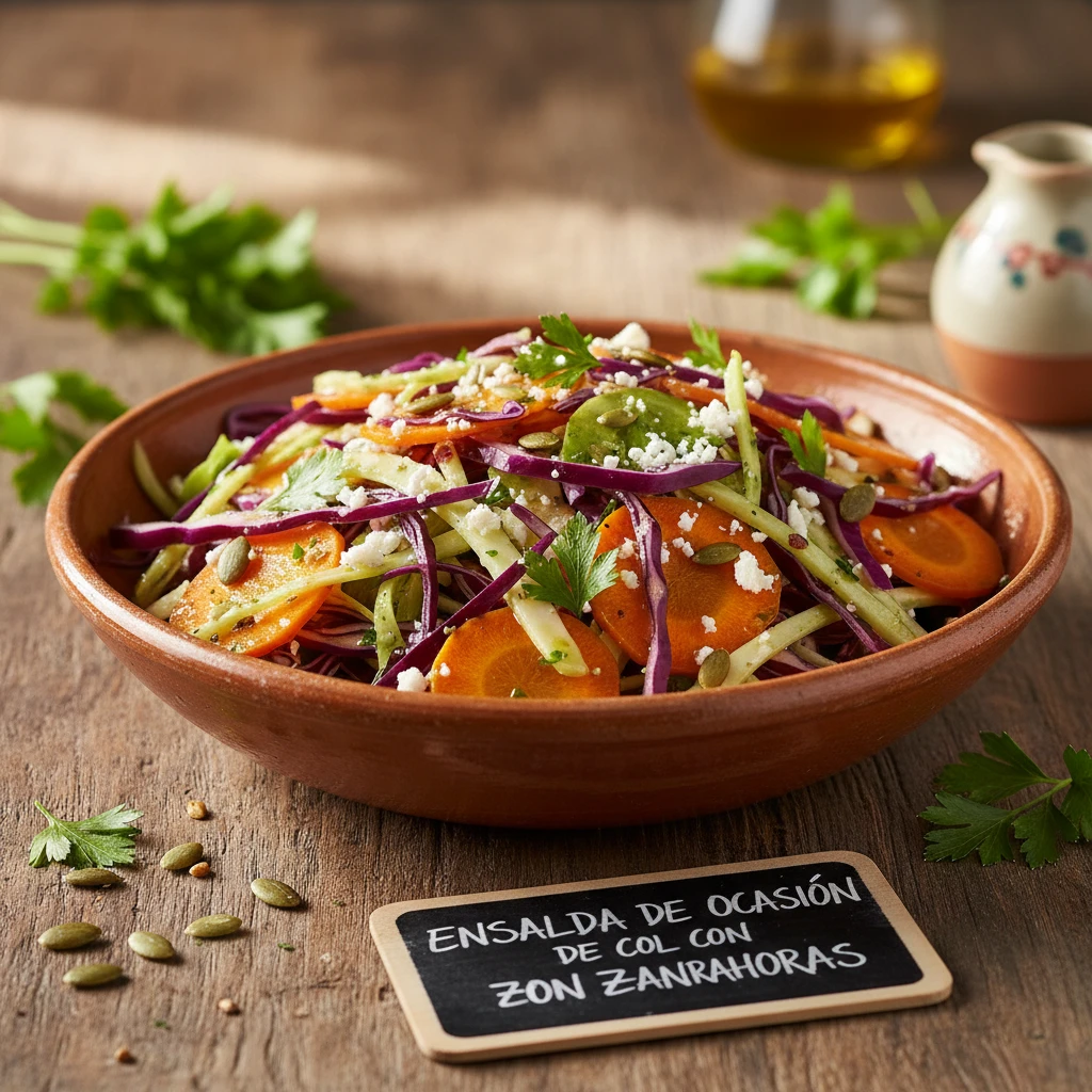 Ensalada de ocasión de col con zanahorias