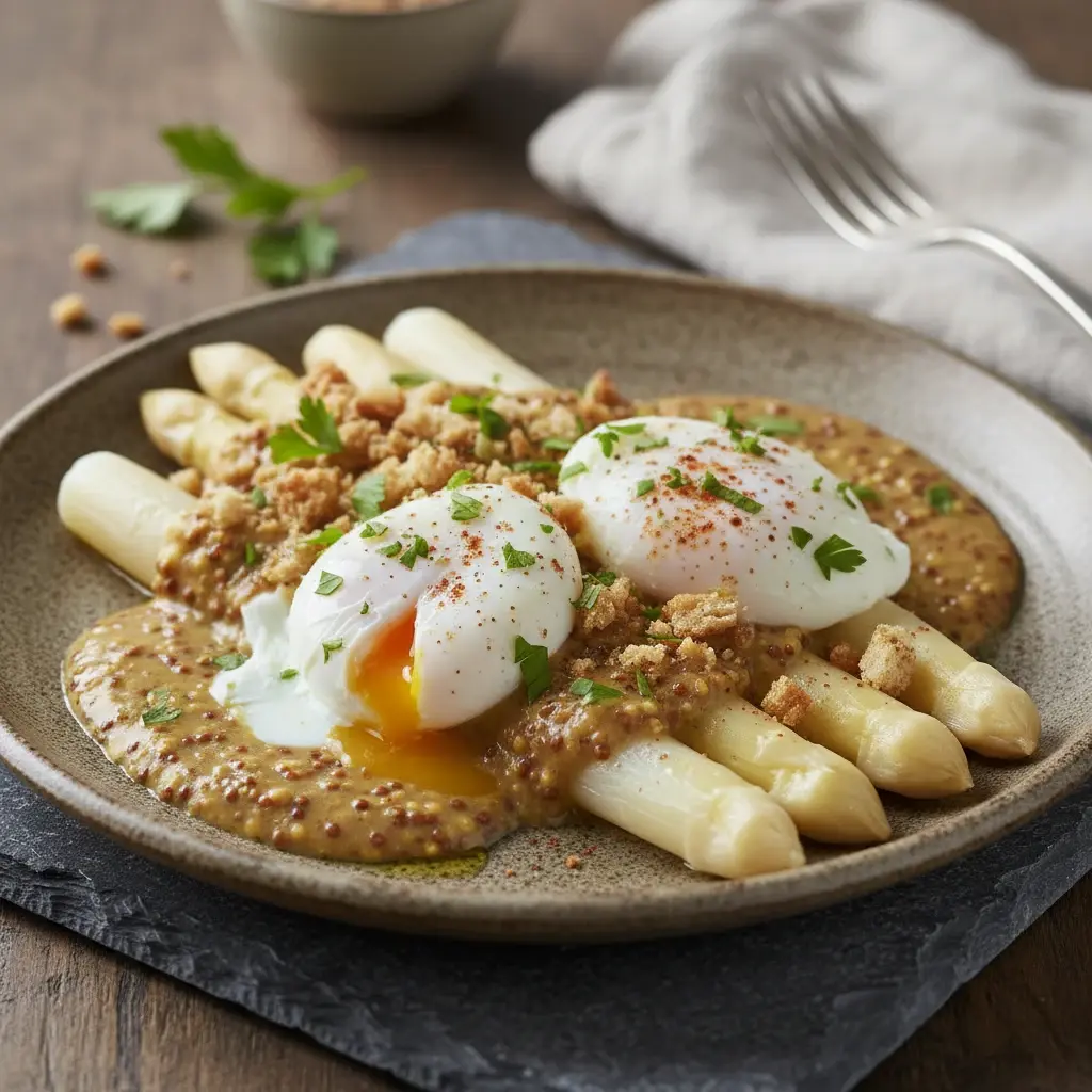 Espárragos a la mostaneza