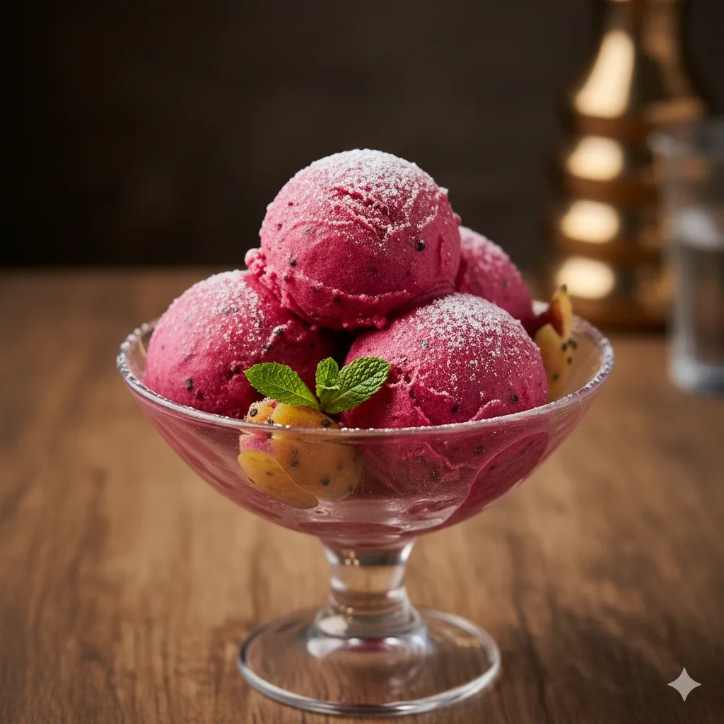 Helado de chumbos del desierto de Tabernas