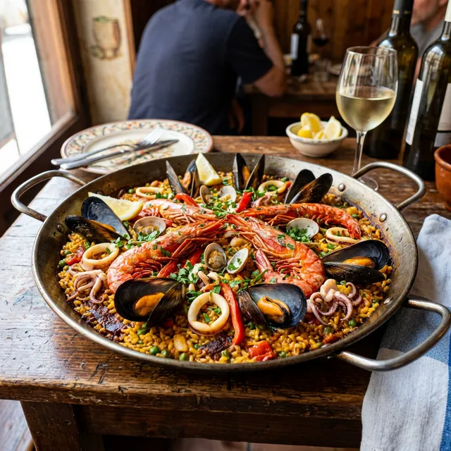 Paella de mariscos