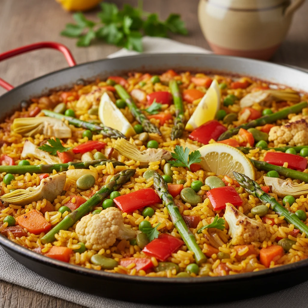 Paella de verduras