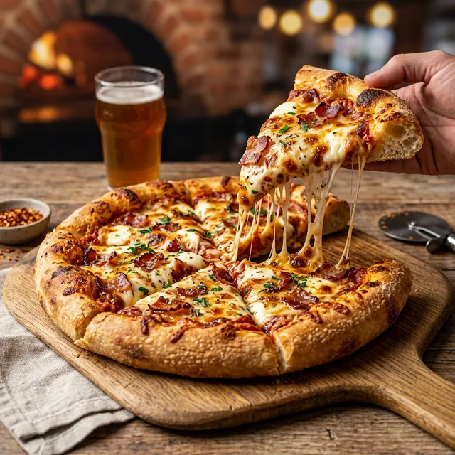 Pizza americana (masa gruesa)