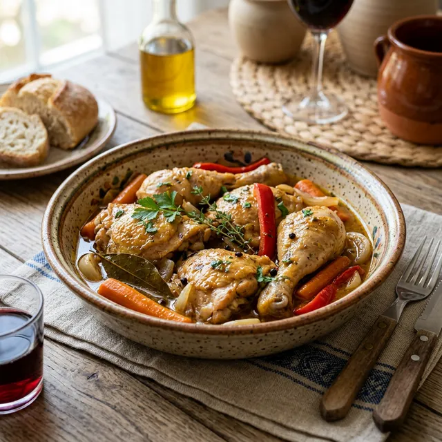 Pollo en escabeche